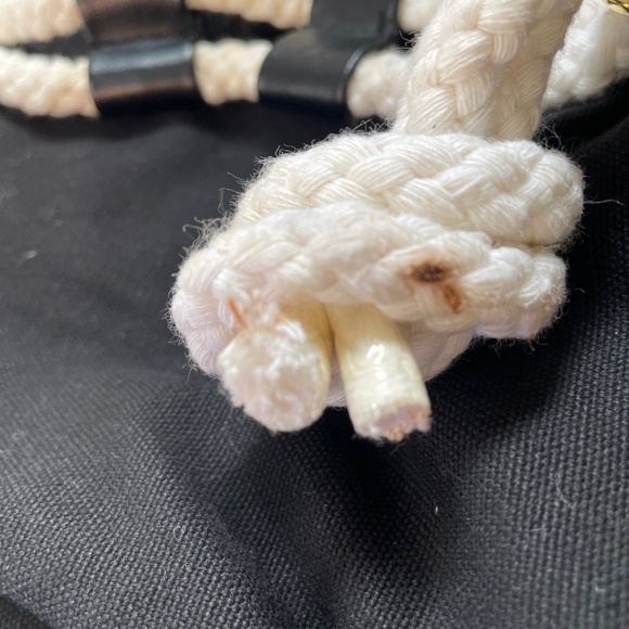 CHANEL Canvas and Rope Drawstring Bucket Bag and Backpack/Beach Bag - Picture 6 of 11